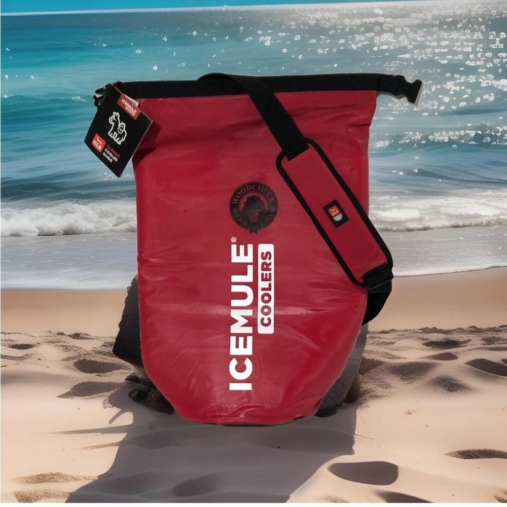 ICEMULE Classic Large 15L Soft Cooler Crimson Red Waterproof